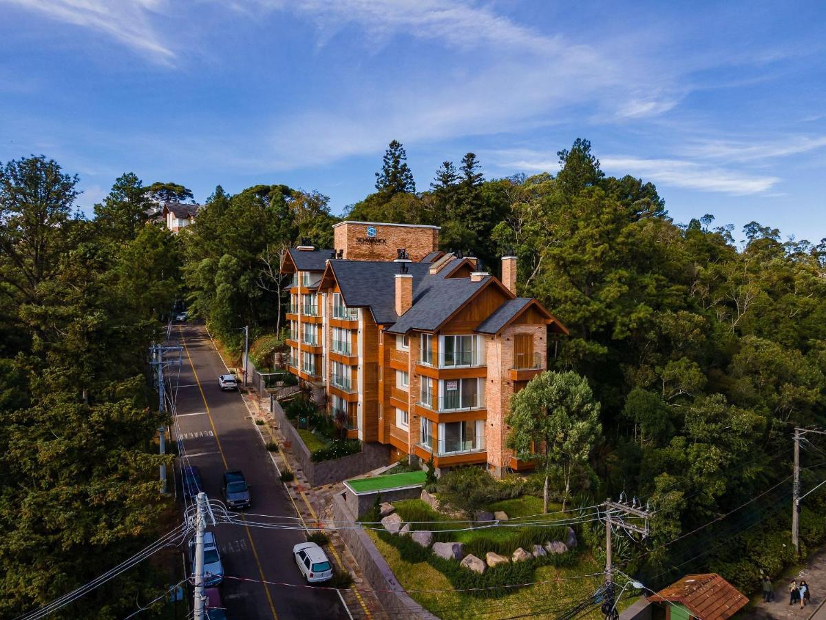 Alpes Da Montanha 203 - Ap Novo Junto Ao Centro De Gramado + Garagem 아파트 외부 사진